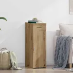 Bufet stejar artizanal 30 x 42.5 x 93 cm Lemn compozit GartenMobel Dekor