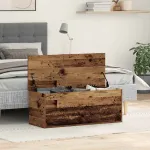 Cutie de depozitare Lemn Vechi 90 x 35 x 35 cm Lemn compozit GartenMobel Dekor