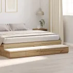 Sertare pentru pat Stejar Artizanal 200 x 36,5 x 16,5 cm GartenMobel Dekor