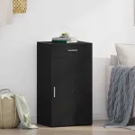 Bufet cu sertar Stejar negru 50 x 42.5 x 93 cm Lemn compozit GartenMobel Dekor