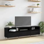 Cabinet TV Stejar Negru 150 x 30 x 45 cm Lemn compozit GartenMobel Dekor