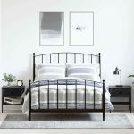 Cabinet de Noptieră 2 pcs Stejar negru 40 x 42 x 45 cm GartenMobel Dekor