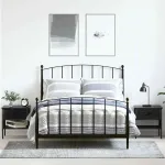 Cabinet de Noptieră 2 pcs Stejar negru 40 x 42 x 45 cm GartenMobel Dekor