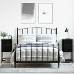 Dulap de noapte cu sertar 2 pcs Stejar negru 32 x 42 x 70 cm GartenMobel Dekor