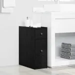 Set de mobilier pentru baie Stejar Negru 80 x 18 x 60 cm GartenMobel Dekor
