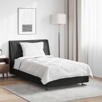 Duvet pentru Toate Sezoanele cu pernă 2 pcs Alb Microfibră GartenMobel Dekor