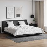 Pilotă cu pernă 3 pcs Alb Microfibră GartenMobel Dekor