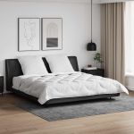 Duvet cu perne cu pernă 3 pcs Alb Microfibră GartenMobel Dekor