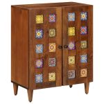 Bufet castan 60 x 33,5 x 75 cm Lemn de mango solid GartenMobel Dekor