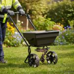 Împrăștietor Negru 80 x 46 x 75 cm PVC și Oțel GartenMobel Dekor