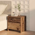 Dulap de noapte Lemn vechi 45 x 34 x 44,5 cm Lemn compozit GartenMobel Dekor