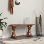 bancă natural 85 x 35 x 45 cm Lemn masiv recuperat GartenMobel Dekor