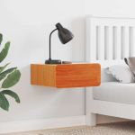 Noptieră Maroniu cerat 39 x 34 x 16,5 cm Lemn masiv de pin GartenMobel Dekor