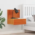 Noptieră cu sertar 2 pcs Maroniu cerat 42 x 32,5 x 40 cm GartenMobel Dekor