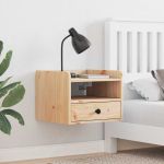 Noptieră cu sertar Maro 38 x 36 x 29,5 cm Lemn masiv de pin GartenMobel Dekor