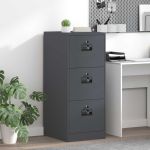 Dulap pentru Fișiere cu sertar Antracit 44 x 50 x 106.5 cm GartenMobel Dekor