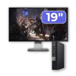 Pachet Calculator Second Hand DELL OptiPlex 5060 Mini PC, Intel Core i5-8500T 2.10-3.50GHz, 16GB DDR4, 512GB SSD + Monitor 19" NewTechnology Media