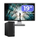 Pachet Calculator Second Hand HP EliteDesk 800 G6 Tower, Intel Core i5-10400F 2.90 - 4.30GHz, 16GB DDR4, Placa Video AMD Radeon R7 430 2GB, 256GB SSD + Monitor 19" NewTechnology Media