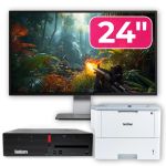 Pachet Calculator Second Hand LENOVO ThinkCentre M910s SFF, Intel Core i5-6500T 3.20GHz, 16GB DDR4, 256GB SSD + Monitor 24" &amp; Imprimanta Brother HL-L6300DW NewTechnology Media