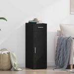 Bufet cu sertar Stejar negru 30 x 42.5 x 93 cm Lemn compozit GartenMobel Dekor