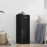 Bufet cu sertar Stejar negru 30 x 42.5 x 93 cm Lemn compozit GartenMobel Dekor