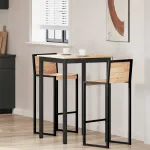 Masă de bar natural 110 x 55 x 105 cm Lemn de pin masiv GartenMobel Dekor