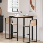 Masă de bar natural 110 x 55 x 105 cm Lemn de pin masiv GartenMobel Dekor