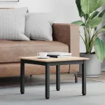 Masă de cafea natural 50 x 50 x 36 cm Lemn de pin masiv GartenMobel Dekor