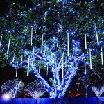 Instalatie de Craciun, 10 tuburi, 50cm, 480 LED, ploaie de meteoriti, albastru Household NewTrend