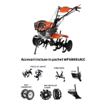 WOLFSON IMPERIO - MOTOCULTOR CU FAR SI ACCESORII  (PLUG, RARITA, ROTI DE TRANSPORT 6.50X8, ROTI META PowerTool TopQuality