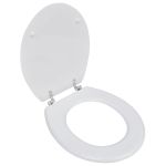 Capac WC, alb, MDF, model simplu GartenMobel Dekor