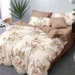 Lenjerie de pat finet 6 piese, cearceaf pat clasic, cearceaf pilota 200x230, 2 fete perna 50x70, 2 fete perna 70x70, Extra, Mov cu pene Relax KipRoom