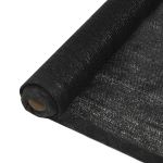 Plasă pentru intimitate, negru, 1,5 x 50 m, HDPE, 150 g/m² GartenMobel Dekor