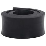 Margine de cauciuc pentru plug de zăpadă negru 120x10x2 cm GartenMobel Dekor