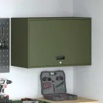 Dulap de perete pentru garaj Olivengrønn 80 x 40 x 53 cm GartenMobel Dekor