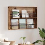 Raft pentru reviste Lemn vechi 100 x 12 x 70 cm Lemn compozit GartenMobel Dekor