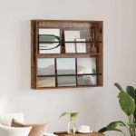 Raft pentru reviste Lemn vechi 80 x 12 x 70 cm Lemn compozit GartenMobel Dekor