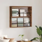 Raft pentru reviste Lemn vechi 80 x 12 x 70 cm Lemn compozit GartenMobel Dekor