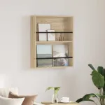 Raft pentru reviste Stejar Sonoma 60 x 12 x 70 cm Lemn compozit GartenMobel Dekor