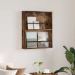 Raft pentru reviste cu raft Stejar fumuriu 60 x 12 x 70 cm GartenMobel Dekor