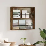 Raft pentru reviste cu raft Stejar fumuriu 80 x 12 x 70 cm GartenMobel Dekor