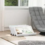 Dulap lateral cu raft Alb 65 x 57,5 x 42 cm Lemn compozit GartenMobel Dekor