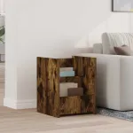 Masă laterală Stejar fumuriu 35 x 35 x 45 cm Lemn compozit GartenMobel Dekor