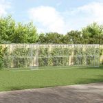 Cușcă pentru câini 4 pcs Argintiu 8 x 2 x 2 m Oțel GartenMobel Dekor