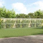 Cușcă pentru câini 4 pcs Argintiu 8 x 2 x 2 m Oțel GartenMobel Dekor