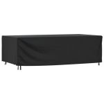 Husă mobilier de grădină negru 300x140x90 cm impermeabilă 420D GartenMobel Dekor