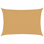 Pânză parasolar nisipiu dreptunghiular 3,5x4,5m HDPE 160 g/m² GartenMobel Dekor