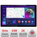 Navigatie Kia Optima 2016- Manual Qled 2K Octa Core 4+64 LTE 4G DSP Wifi 5Ghz android auto carplay radio gps internet EDT-E413-2K CarStore Technology