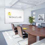 Tabla magnetica alba 90x120 cm, rama de aluminiu, fixare perete, suport markere MultiMark GlobalProd