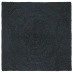 Covor Gri închis 120 x 120 cm Iută GartenMobel Dekor